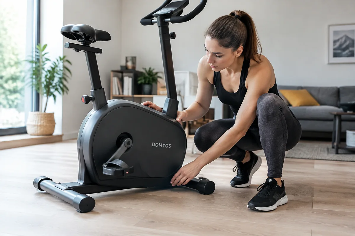 Que faire si un vélo d’appartement Domyos grince à chaque coup de pédale ?